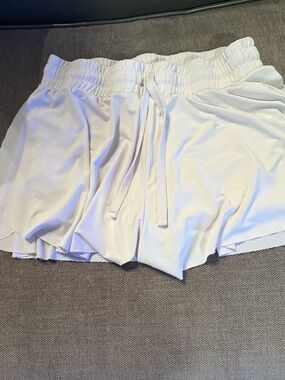 White butterfly shorts